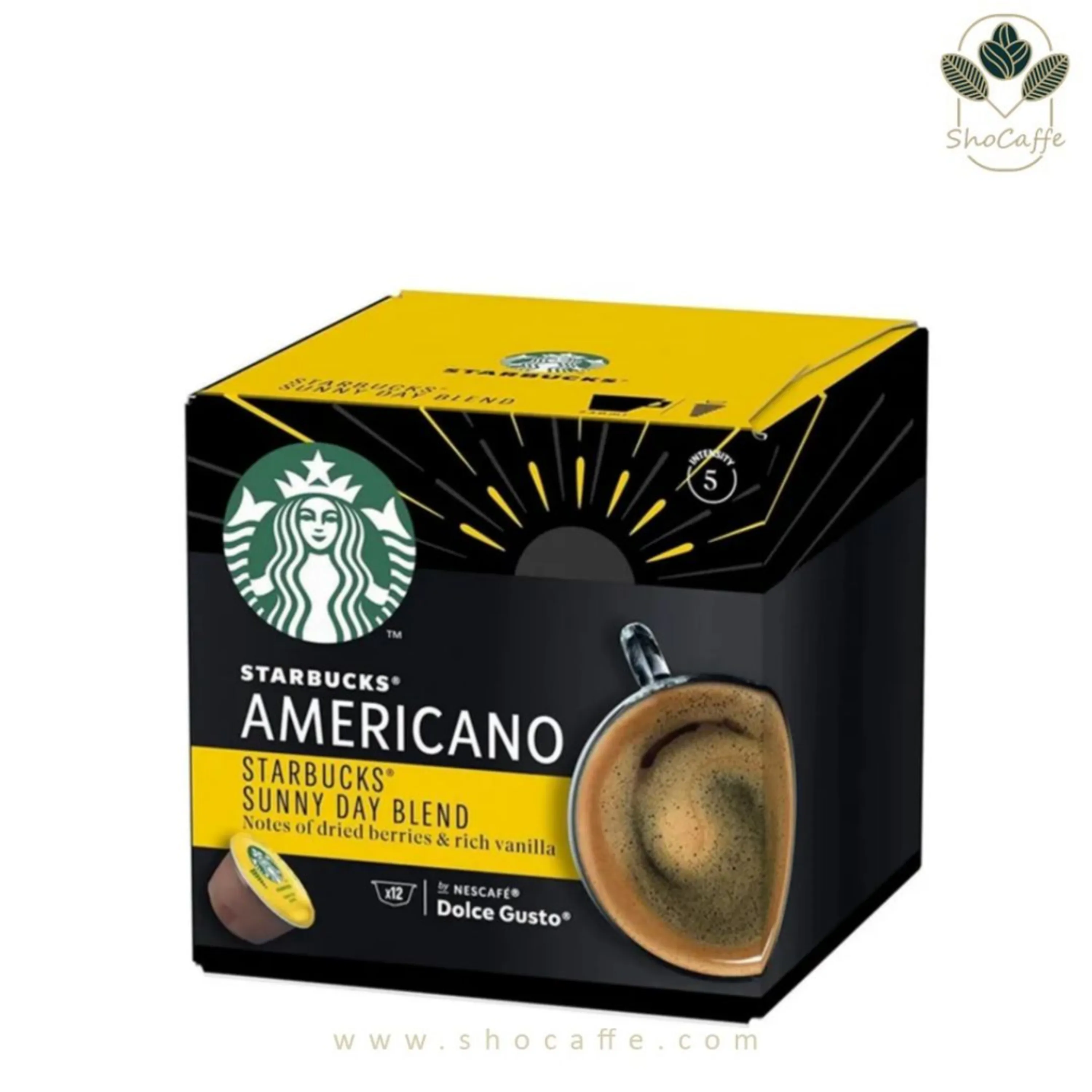 کپسول قهوه دولچه گوستو استارباکس مدل سانی دی بلند Sunny Day Blend